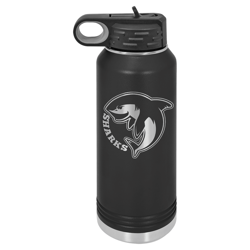 black 32 oz. polar camel water bottle